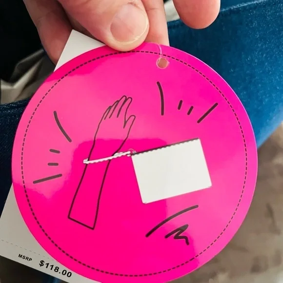 Betsey Johnson skull denim tote bag xl​​​​​ - Picture 7 of 9